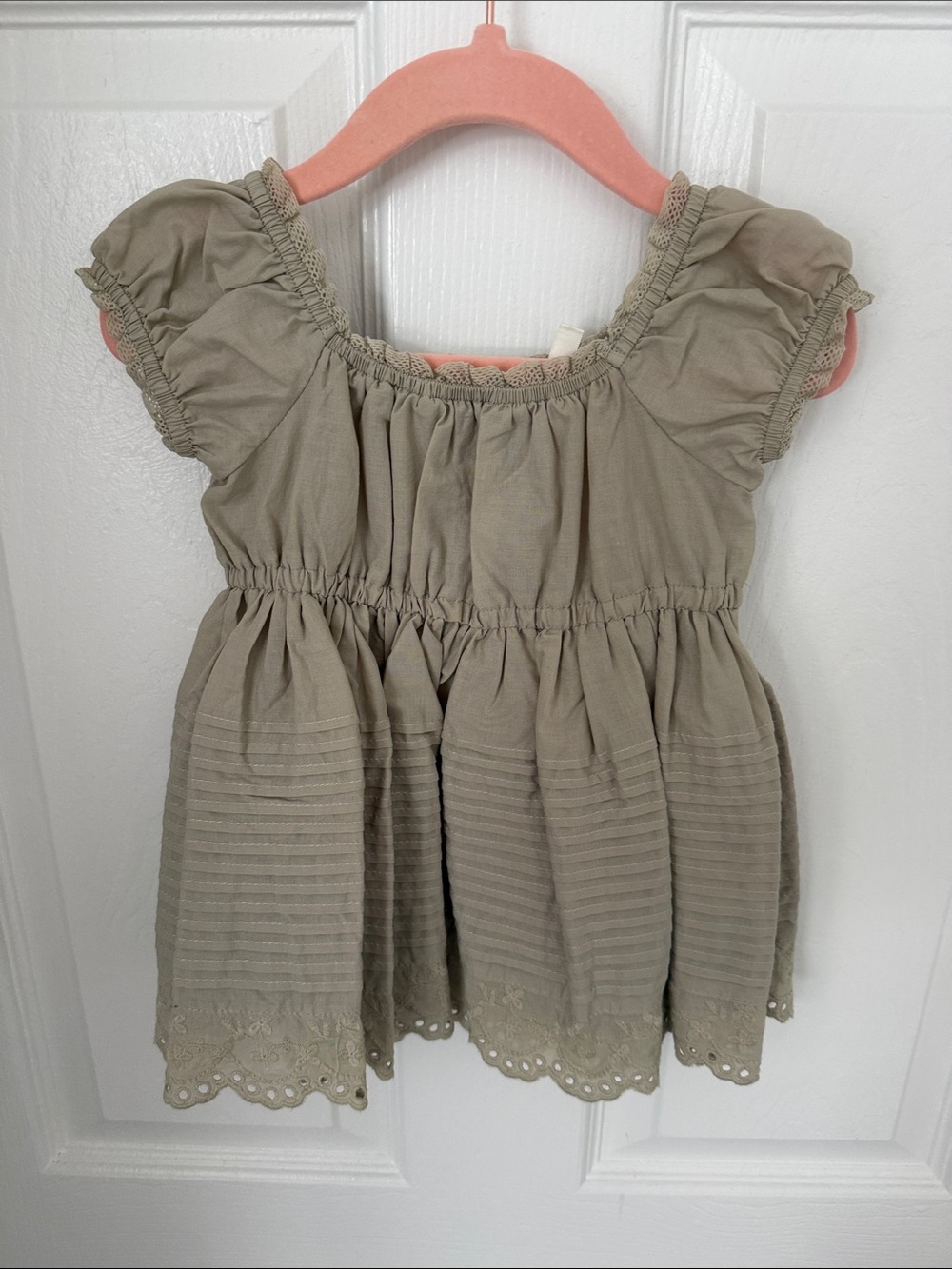 Noralee sage baby dress 

Work once